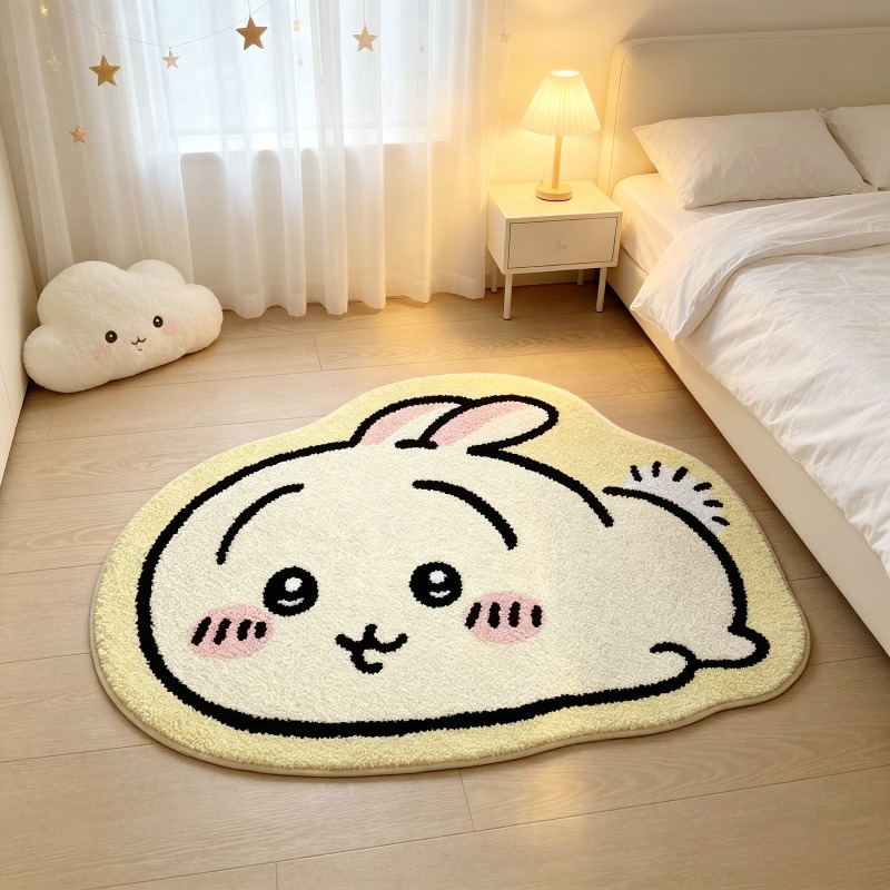 Sustainable Living Architecture - -Chiikawa！！！ Cartoon-Teppich Anime Hachiware Usagi Plüsch-Bodenmatte