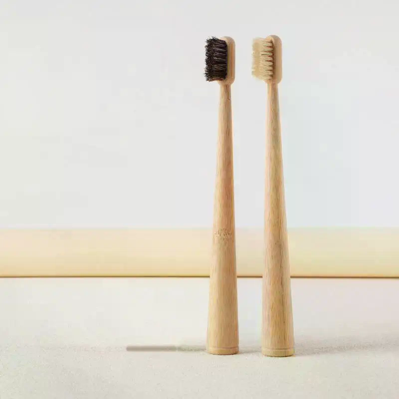 Bamboo Toothbrush Set - /ACR/1 Stück/4 Stück Pferdeborsten-Bambuszahnbürste Luxuriös Weich