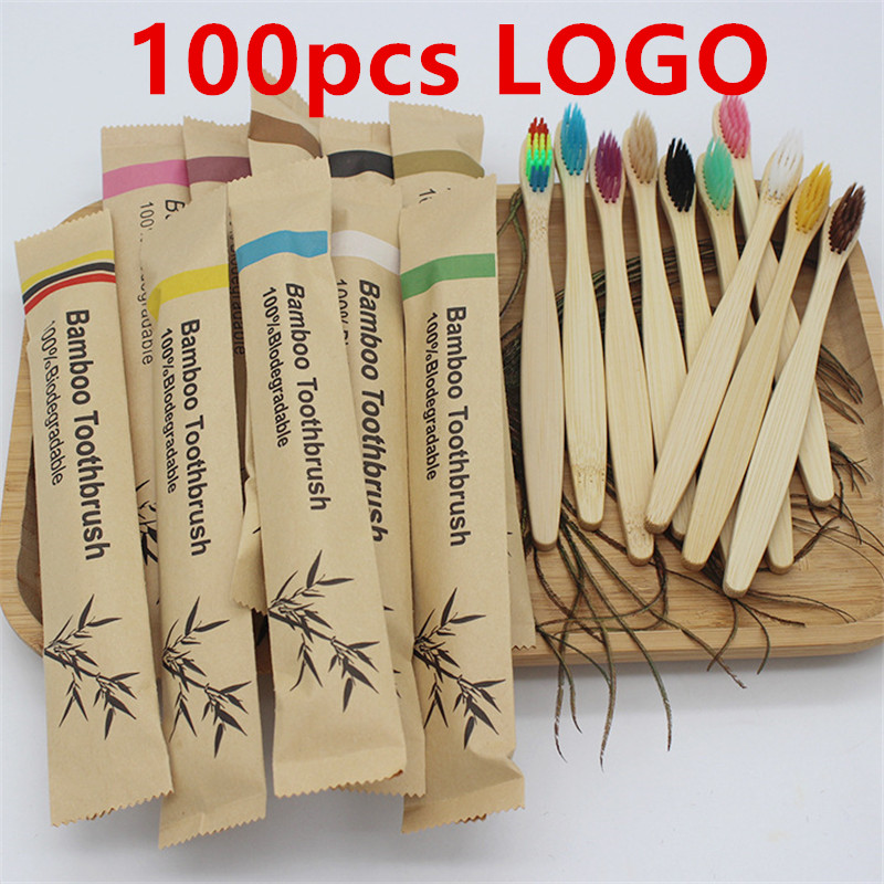 50/100 Stück individuelle Logo – Bamboo Toothbrush Set Bewertung und Preis