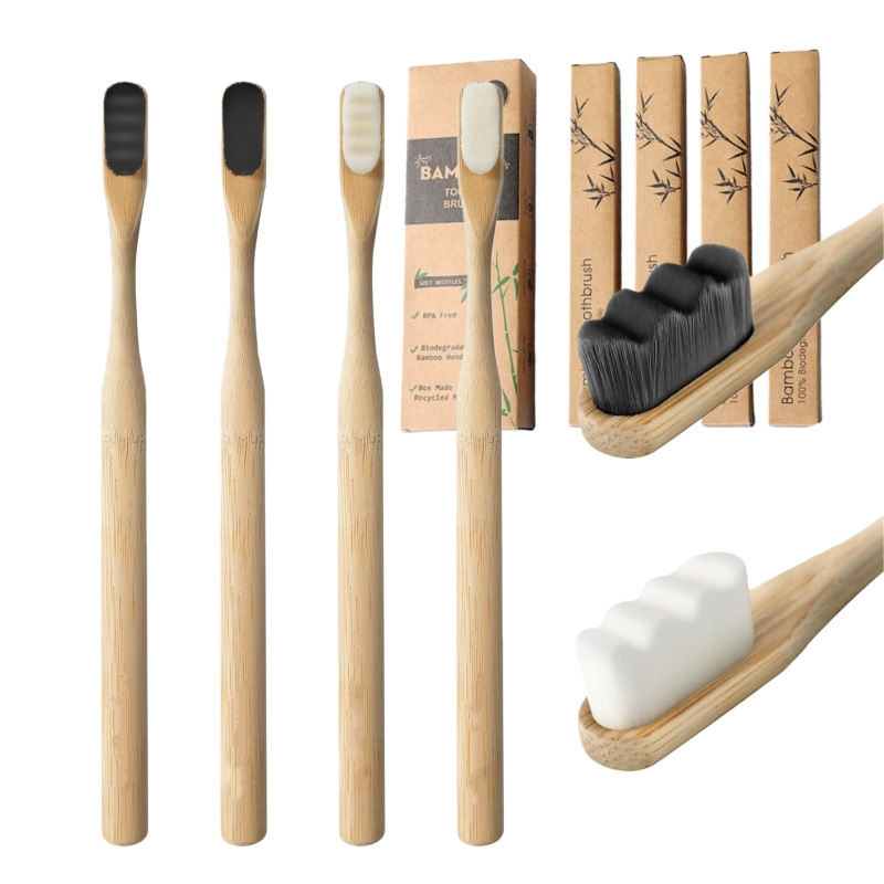 4 Stück Micro-Nano-Bambus-Zahn – Bamboo Toothbrush Set Bewertung und Preis