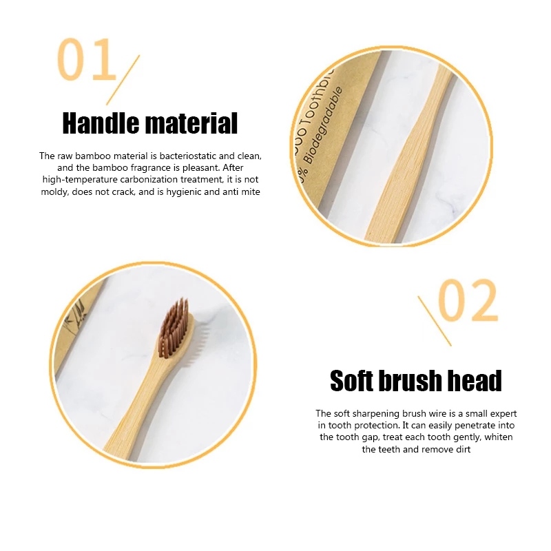 Bambus-Zahnbürsten, 100 Stück, – Bamboo Toothbrush Set Bewertung und Preis