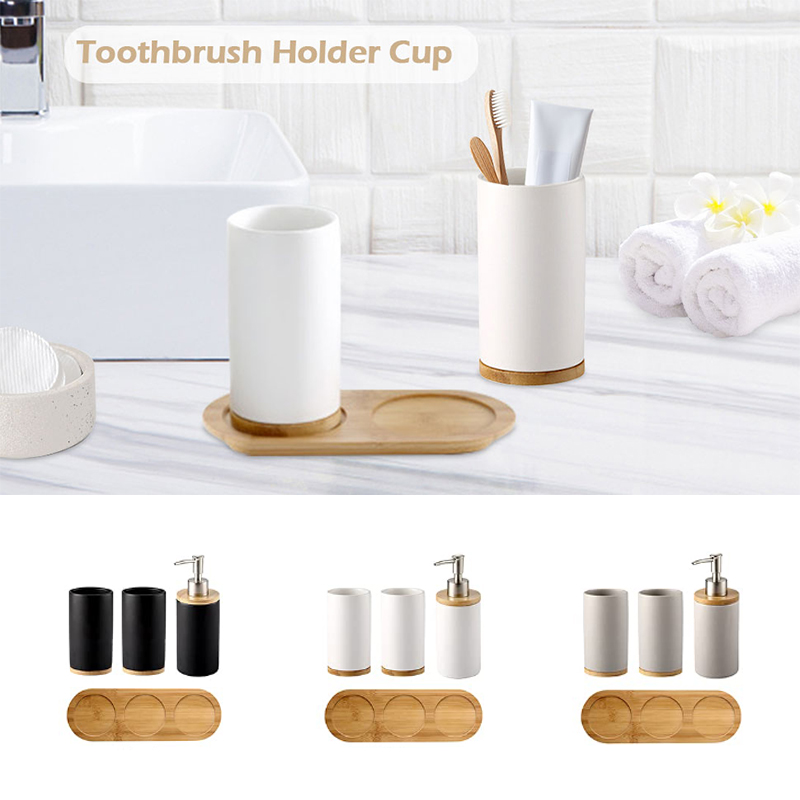 Keramik-Badezimmer-Set, feiner – Bamboo Toothbrush Set Bewertung und Preis